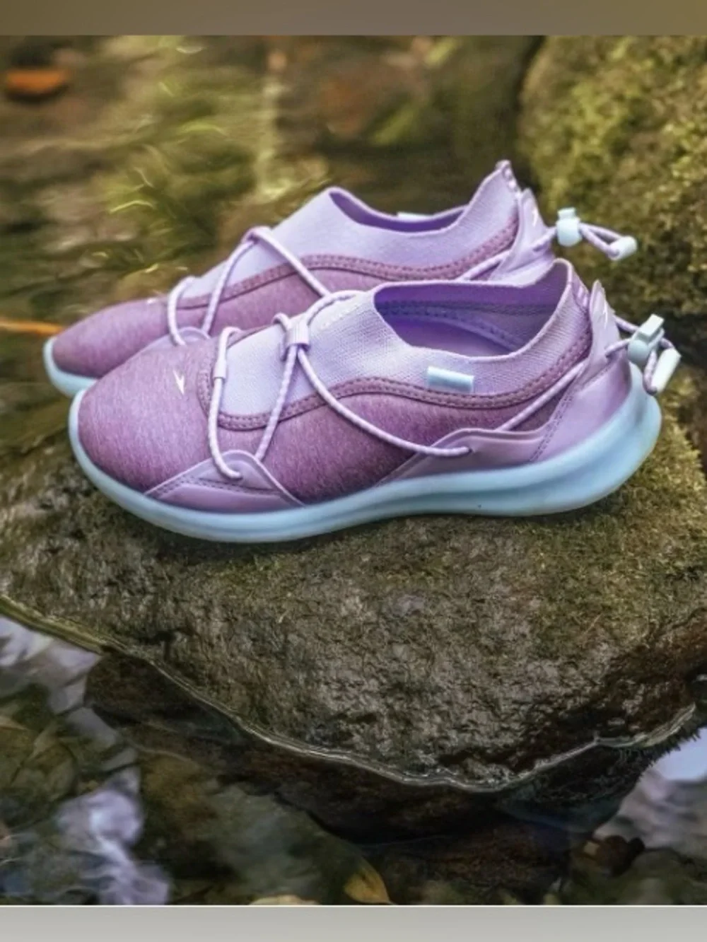 Speedo Aqua Trek Water Shoes in Lavender & Light Blue Accents NWT girls size 2-3
